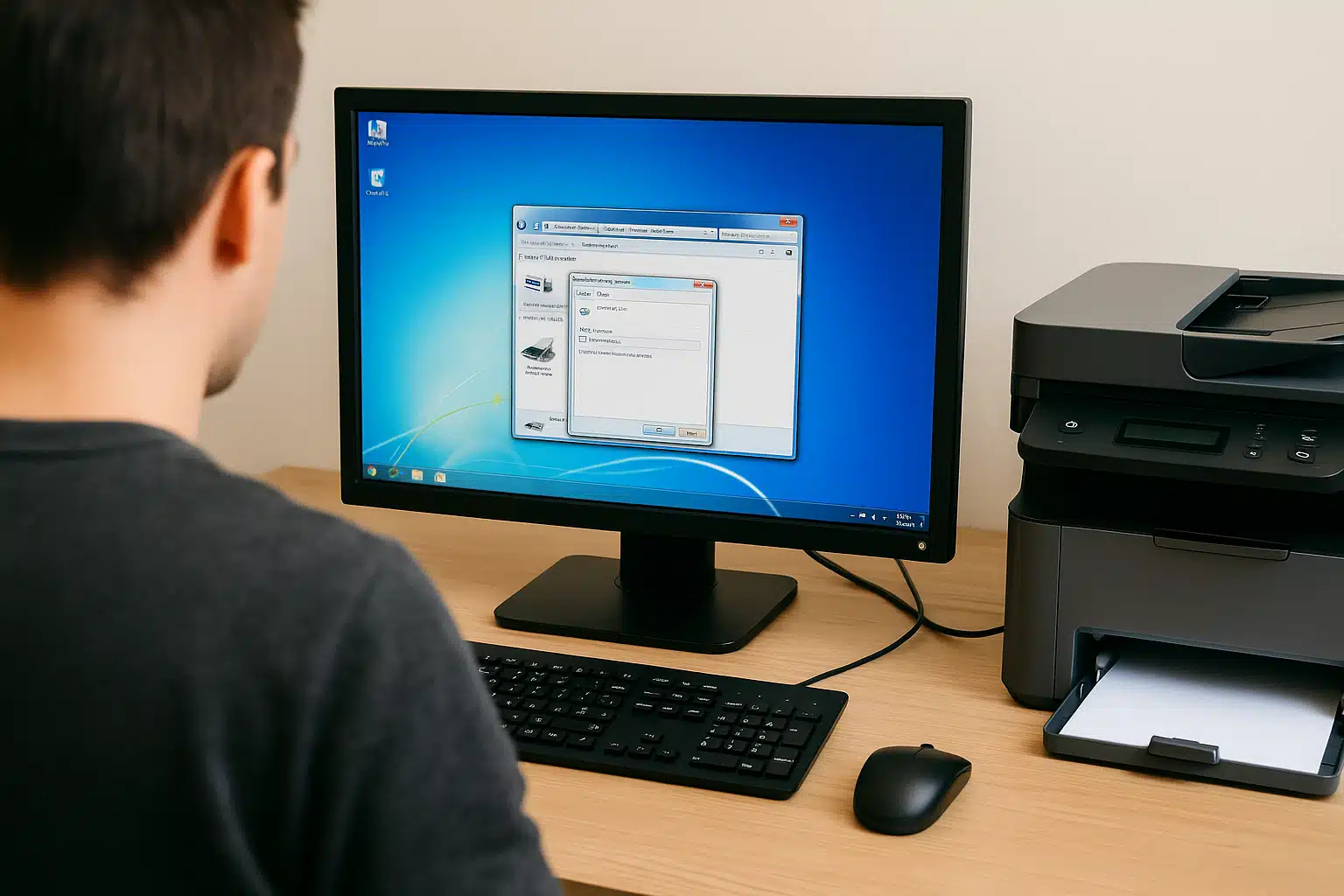 Partager une imprimante sous windows 7