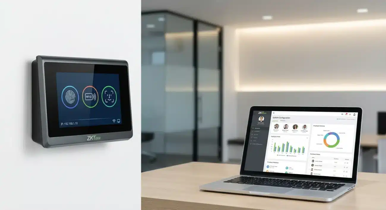 Comment configuration pointeuse Zkteco ?